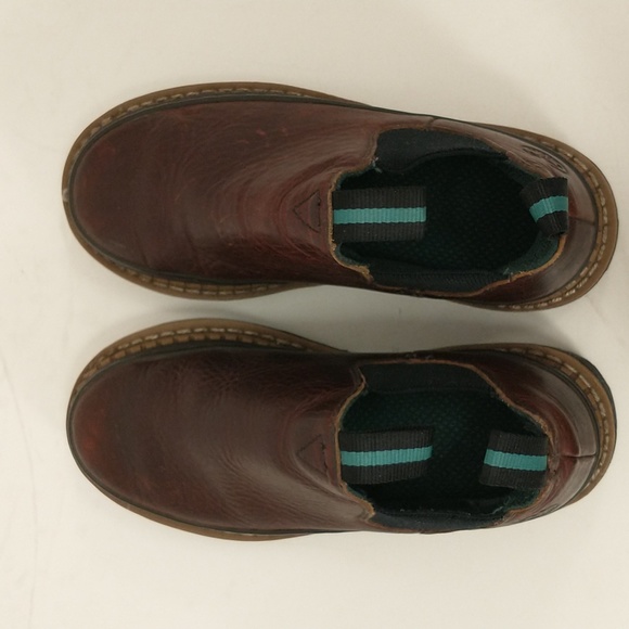 Leather Work Shoe Romeo by Georgia Giant Brown sz 5W High Quality & Heavy Duty - Picture 3 of 11